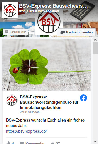 BSV-Express - Bausachverständigenbüro für Immobiliengutachten bei Facebook